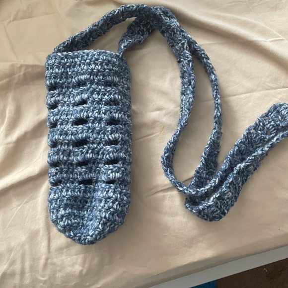 Handmade Water Bottle Carrier. Cross body for extra convenience while walking. - Picture 1 of 10